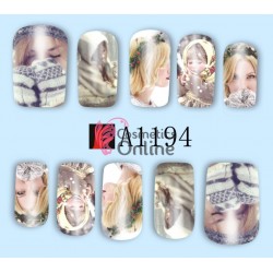 Stickere cu Apa pentru unghii cod A1194 - Sarbatori de Iarna